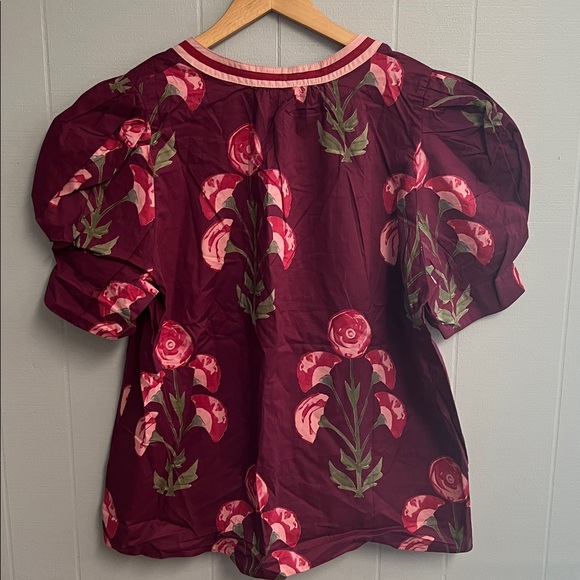 NWT Entro Floral Blouse Top Shirt XL - Picture 8 of 14